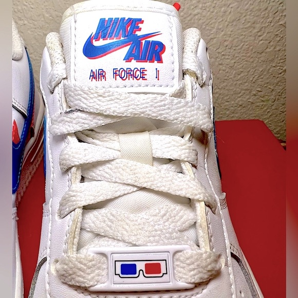 NIKE AIR FORCE 1 3D glasses Authentic and Rare!! With Box💙❤️🤍 - Picture 6 of 8